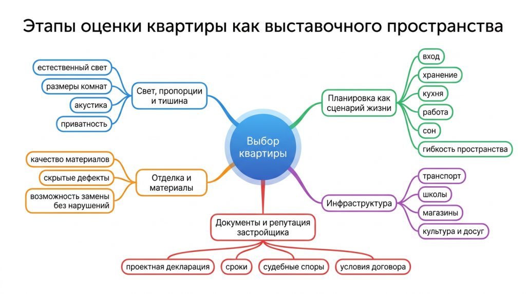 Этапы оценки квартиры как выставочного пространства